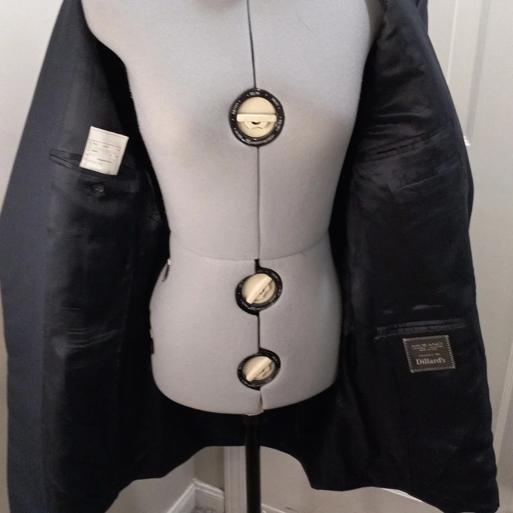 Murano Blazer,Made in Italy, Dk Navy, 100% Wool